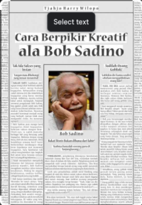 Image of 101 Cara Berpikir Kreatif ala Bob Sadino