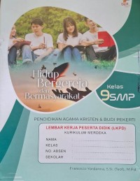 Image of Hidup Bergereja dan Bermasyarakat Kelas 9 SMP A (PAK-LKPD)